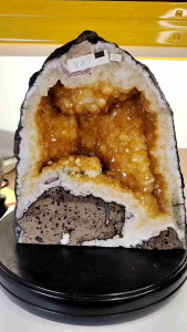 Top Grade Brazil Citrine Crystal Cave Ornament C22 #Naturalcrystal #Citrine #homedecor #Lifestyle