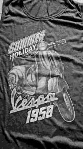 T-shirt Distro Baju SINGLET sablon vespa 1950/ Kaos Distro Pria SINGLET Keren / Baju SINGLET Cowok Keren / Kaos SINGLET Distro / Baju SINGLET Kaos Distro / Kaos SINGLET Pria Distro / Baju Kaos Distro Bandung / Kaos Polos Distro / Baju Kaos Distro Murah