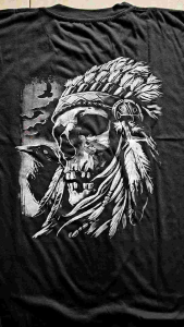 Kaos Atasan Oblong Pria Lengan Pendek & Desain Dayak