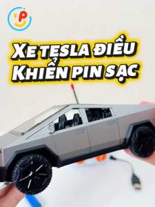 Xe Tesla điều khiển pin sạc có trạm sạc USB 158-8 PeeKaPaw Toys
