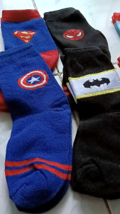 Paket 4 Pasang Kaos Kaki Anak Cowok / Kaos Kaki Anak Laki-laki Motif Terbaru Size 4-7 Tahun