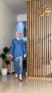 Tunik wanita payet pesta kondangan mewah katun ima toyobo premium