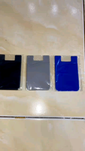 Sticky Card Holder Tempelan Dompet Kartu Hp Perekat Pocket Handphone