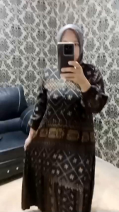 Dress Falisia Katun Rayon Viscose Premium Busui Mayung