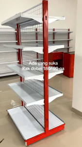 Rak gondola toko minimarket supermarket double