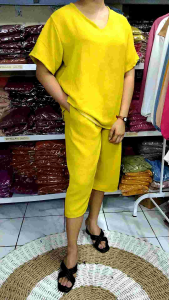 one set pajamas andin lengan pendek crincel airflow
