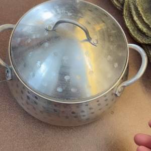 Nồi lẩu riêu cua bằng nhôm gò thủ công cao cấp