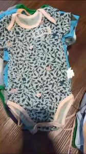 Baby Romper Short Sleeve Random design size 0-12m Cotton 100%Newborn clothing clothes Baju bagi Newborn 初生儿短袖连体衣服