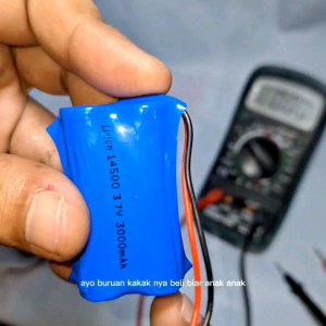 Baterai Charger RC Mainan Anak Type Li-ion 2X 14500 3.7Volt 3000mAh Soket JST MERAH & LOSI