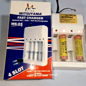 SEPSIAL PROMO BATERAI CHARGER BATERAI JAM MAINAN / CAS & BATRE AA / A2 1.2V 2800mAh
