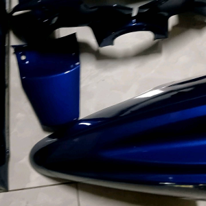 Cover body full halus motor yamaha mio sporty 2006+striping api warna biru