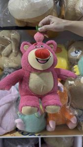 Gấu Bông Gấu Dâu Lotso Ngồi (Size 30 cm) Hàng Loại 1 cao cấp Lông rất Mềm Mượt.