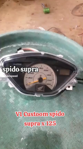 Spidometer Speedometer Kilometer CUSTOM V1 motor Honda supra x125 old original
