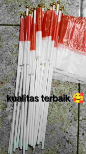 10 pcs dan 20 bendera tangan merah putih bahan plastik termurah kualitas terbaik