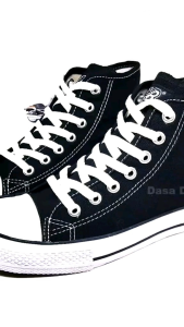 Sepatu Sekolah New Basket NB 338 HC Hitam Putih Tinggi No 35 – Original Kualitas Terbaik