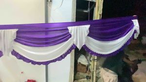 paket 10 M Rumbai hiasan dekorasi tenda kombinasi 2 warna