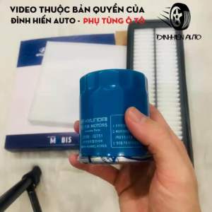 Combo 3 lọc xe Hyundai I10 (2022-24): Lọc gió động cơ lọc điều hoà & lọc nhớt (C4100/XXXXX/ B4000/ 02751)