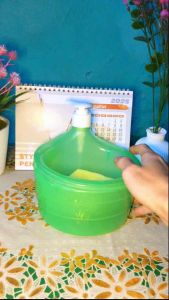 DIF-038 Dispenser Sabun Cuci Piring 2IN1 Bentuk Mangkok Bulat Soap Pump Dispenser 2IN1 Multifungsi