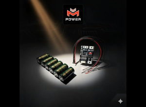M-Power Battery ชุด12 ก้อน แบตเตอรี่ลิเธียมฟอสเฟต LifePO4 32650 3.2V 6Ah + พร้อมตัวยึด 2 ช่อง 12 ชิ้น + สกรูน็อต