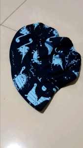 CAE - Topi Anak Laki 2-5 tahun Dino Navy Printing Bucket Hat Import