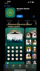 Speaker Al-quran lengkap Malaysia KL LED lampu bluetooth dengan telefon