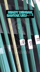 TERMURAH!!! TANGKAI BUNGA PALSU LAPIS KERTAS LAPIS PLASTIK 40CM NO 16 18 20 22 24 KAWAT BUNGA KAWAT HIJAU BATANG BUNGA PALSU ARTIFICIAL FLOWER TANGKAI KAWAT BUNGA HIJAU GANGGANG BUNGA TEBAL