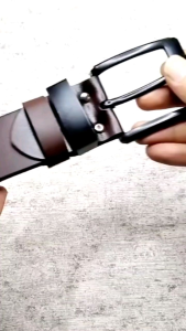 TERLARIS!! SABUK PRIA KULIT LAPISAN GESPER KEPALA HITAM MEWAH FASHION PRIA TERMURAH