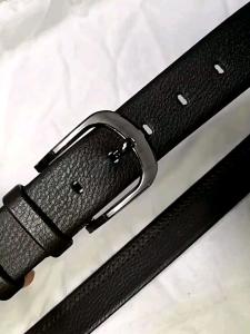 0Ikat Pinggang Pria Anti Gores Gesper Pria Kulit Sintetis Gesper Kerja Gesper Polos