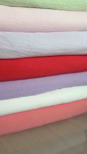 Vải Cotton hàn (đũi lạnh) màu trơn - may áo bộ đầm trẻ em và người lớn (dài 1m khổ 1m5 vải cắt liền)