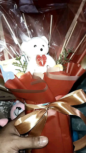 Buket uang kosong 10 slot mix boneka bear mini/ buket boneka/ buket wisuda/ buket ulang tahun/ buket uang kosong/ hadiah buat anak-anak