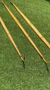 ไม้หาบ รูปทรงหัวโค้ง 3 ขนาด ไม้ไผ่ เคลือบเงา เรียบคู่คาน วัสดุ