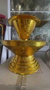 พานแว่นฟ้า2ชั้นพลาสติก