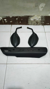 Promo Paketan Murah Cover Knalpot Model Arm All Beat + Spion All Beat Universal Semua Motor Beat Karbu Beat Street Beat FI Beat Pop Beat New DLL