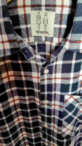 Kemeja Flanel Mens Wear Store Original Second Size L