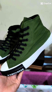 Sepatu Sneakers pria / Convers 70s High Green // Allstar Chuck Taylor 70s Hi Tinggi hijau