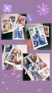 A6 stiker kertas hanfu cantik sticker doff tidak glossy ukuran A6 isi 4 lembar