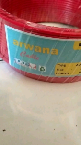 ARWANA Kabel NYA arwana 2.5 50yard Warna HITAM DAN MERAH Kawat Tunggal