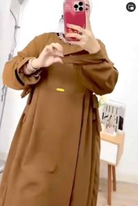 NIKITA DRESS Gamis Crinkle Airflow Gamis Wanita Dewasa Kekinian Gamis Lebaran