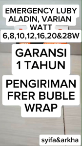 BOHLAM EMERGENCY / LAMPU DARURAT LUBY ALADIN 6W-28W