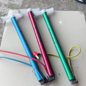 Pompa tangan phiro alloy tinggi 57cm model 2 kepala av dan fv sepeda anak bmx mtb fixie