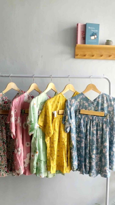NIQI AZURA One Set Piyama Celana Pendek Busui Friendly Baju Tidur Remaja Pajamas Kekinian Piyama Rayon Motif Premium