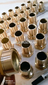 Nepel selang 1 inch setengah dan 1 inch 1/4 kuningan / nipple selang 1 1/2 x 1 1/2  1 1/4 x 1 1/4