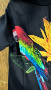 ATASAN KAOS OBLONG SPOON MOTIF PRINT SUNFLOWER