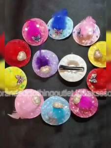 JEPIT RAMBUT TOPI BULU & JEPIT RAMBUT PERMATA LOVE