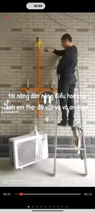 tời tay nâng hạ cục nóng điều hoà