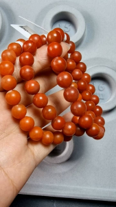 Natural Baoshan Nanhong Agate Bracelet Authentic 保真保山南红