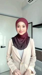 LELONG TUDUNGRUFFLE | BAWAL BIDANG 45" | PREMIUM COTTON + 🎁