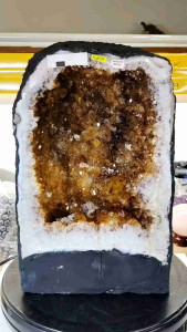 Brazil High Grade Citrine Crystal Cave Ornament C13