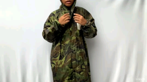 ชุดกันฝน เสื้อกันฝน มีแถบสะท้อนแสง Waterproof Raincoat ซิปชั้นใน กระดุมชั้นนอก กันลมได้ดีกว่าเดิมกระดุมคอ กันน้ําเข้า รูดซิป