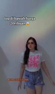 SM COLLECTIONN Crop Top JEWEN Knit Rib Premium/Atasan Wanita Short JEWEN